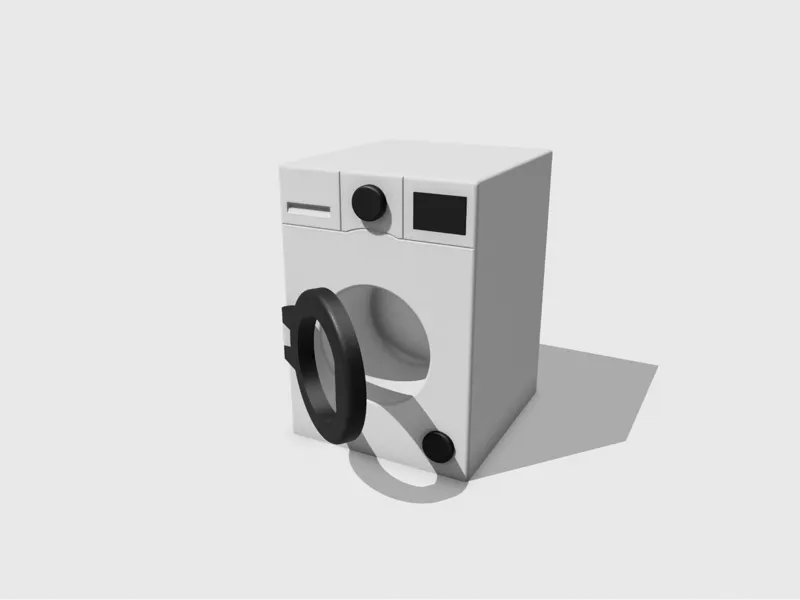 Miniature Samsung washing machine