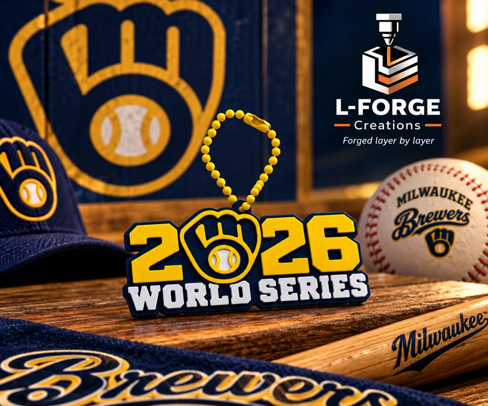 Milwaukee Brewers World Series 2026 Keychain - Free 3D Print Model ...