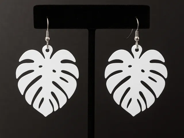 earrings monstera