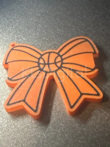 Accesorio para sujetar ligas de cabello: Basketball Bow Hair Tie Holder — vista de referencia 2