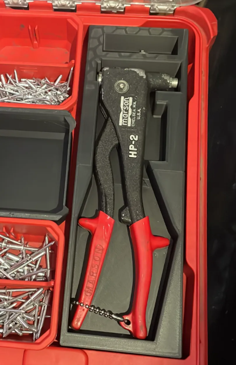 Pop Rivet Gun Milwaukee Low profile insert by Dexfoster170 - MakerWorld