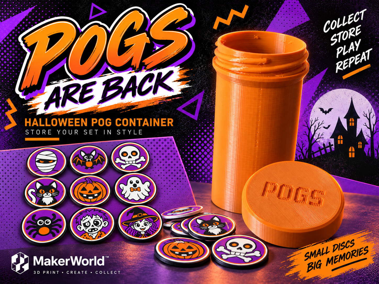 POG Storage Container | Retro Disc Case 3D model