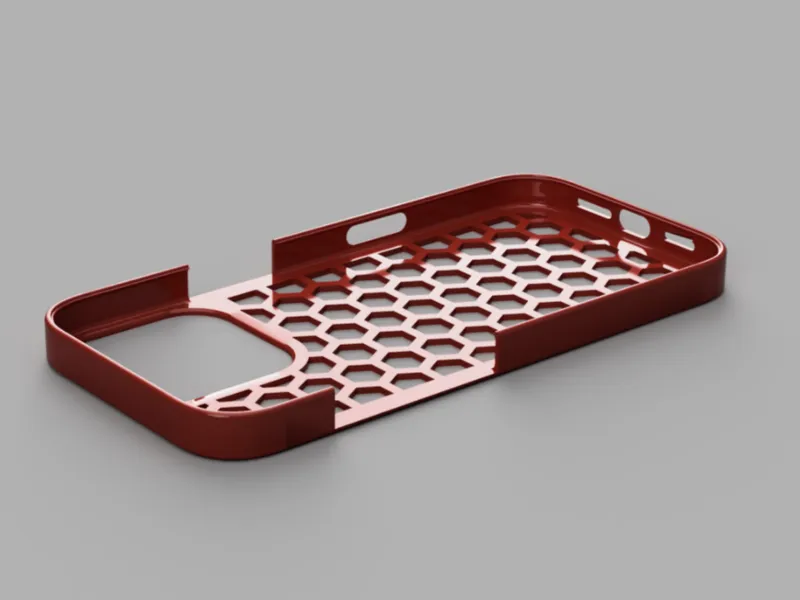 Cover Iphone 16 Pro trama esagonale