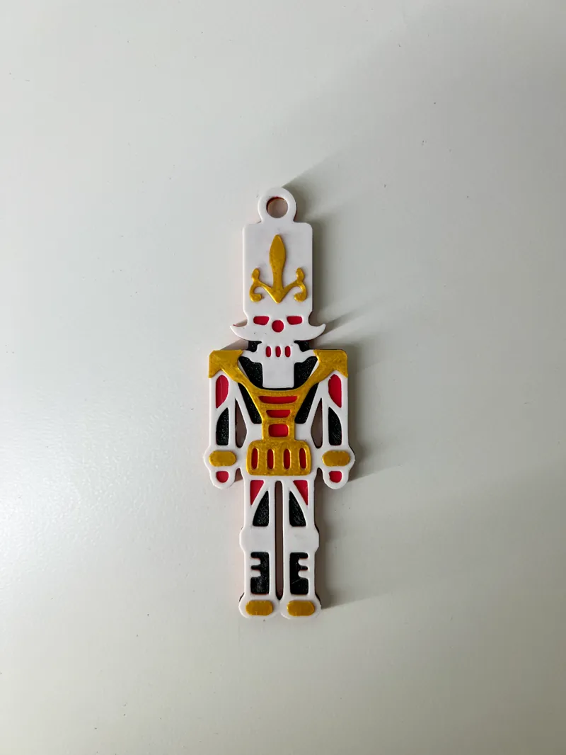 Nutcracker Christmas Ornament (Layered/Double Sided)