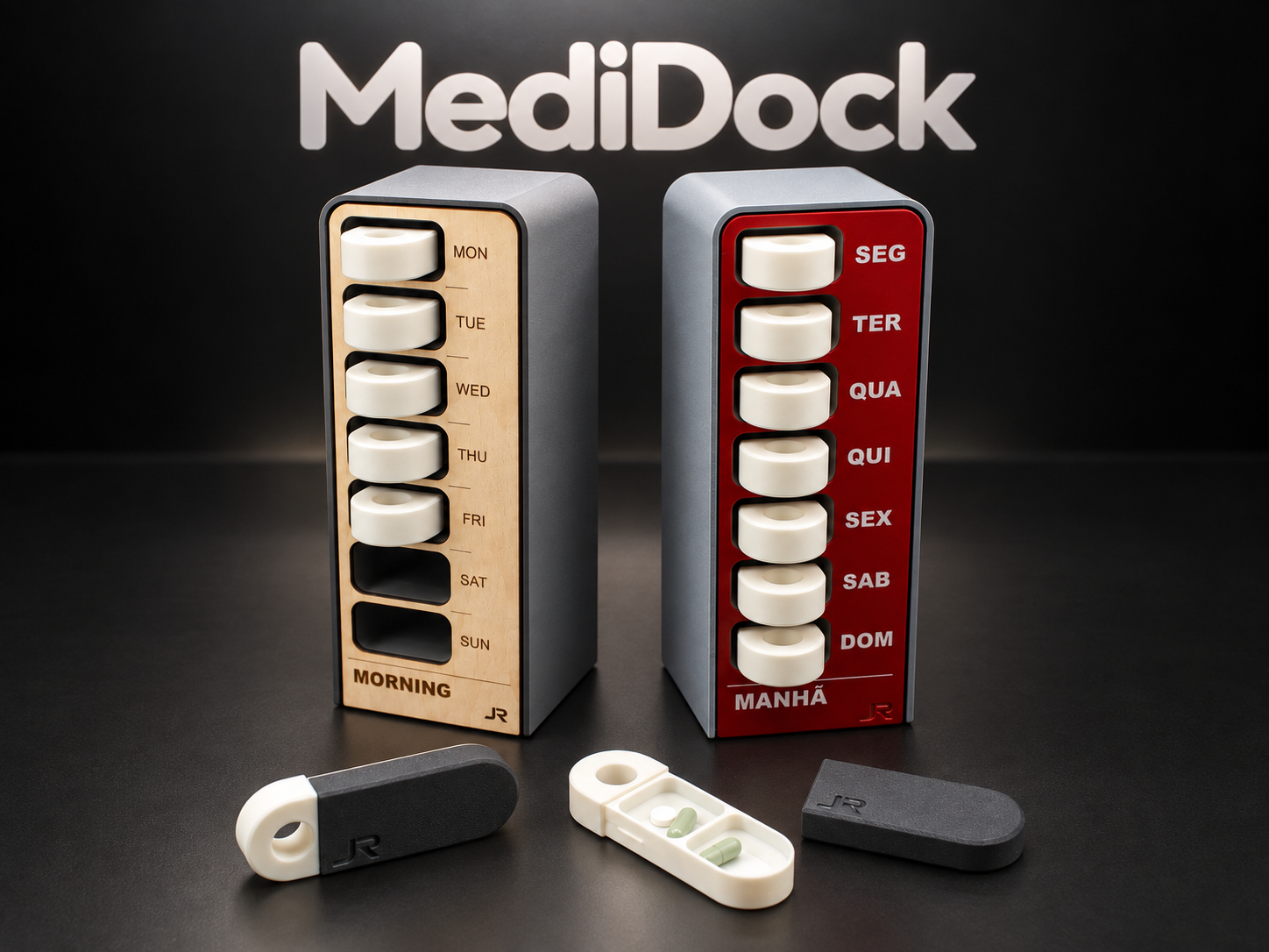 MediDock - A Weekly Pill Organizer - 1