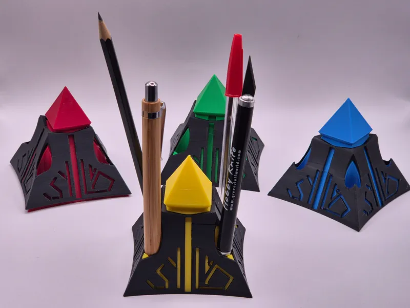 Teleporter Pyramid Pencil Holder