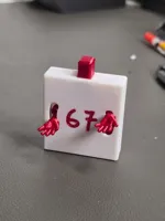 Stützen für die Hände und Filament Sparen