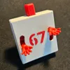 No AMS, bicolor with press fit numbers (2 plates)