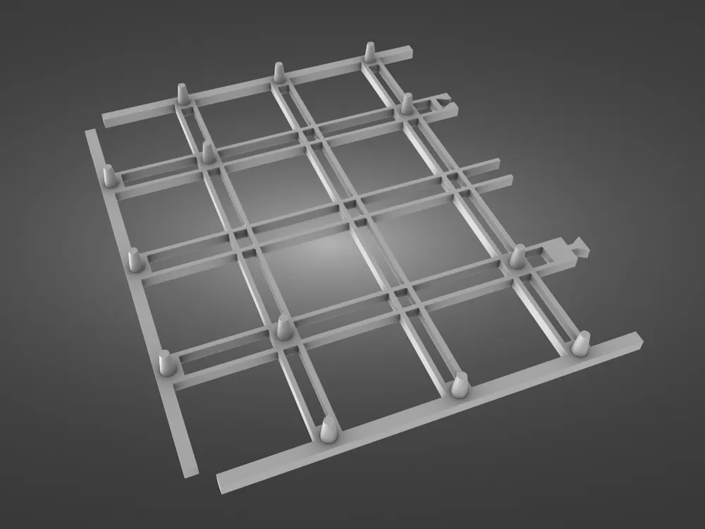 Mini Greenhouse Grid Insert 4x7 & Seedling Pots - Free 3D Print Model ...