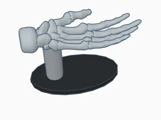 Skeleton hand phone holder