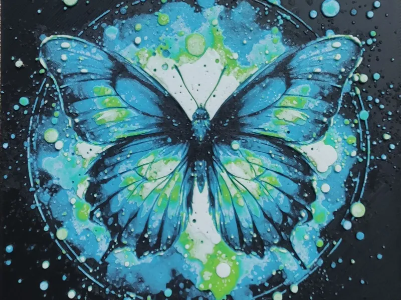 Butterfly in watercolor style - HueForge