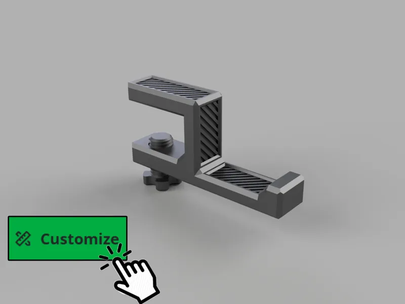 Parametric  Headphone Hook, Industrial Style