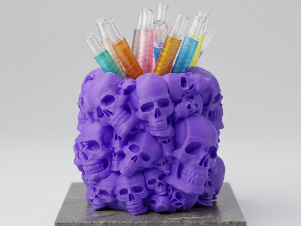 Skull Pencil Holder