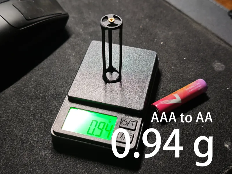 轻量级7号转5号电池适配器-AAA to AA
