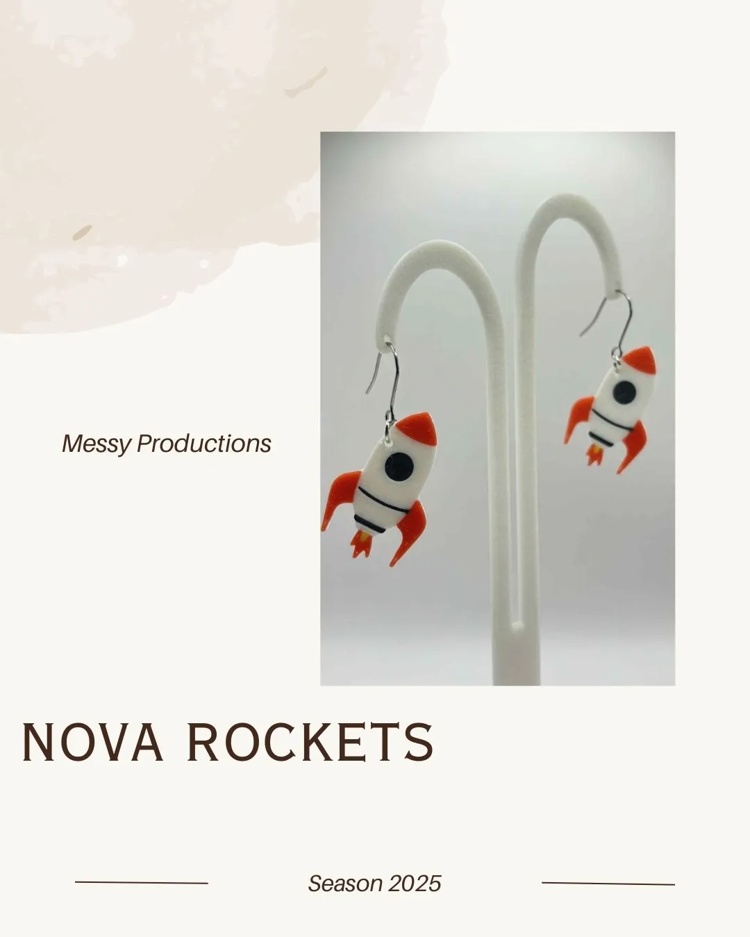 Rocket Earrings view 2