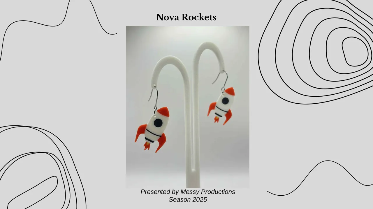 Rocket Earrings view 3