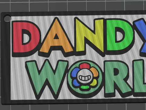 Dandys World Logo Keychain