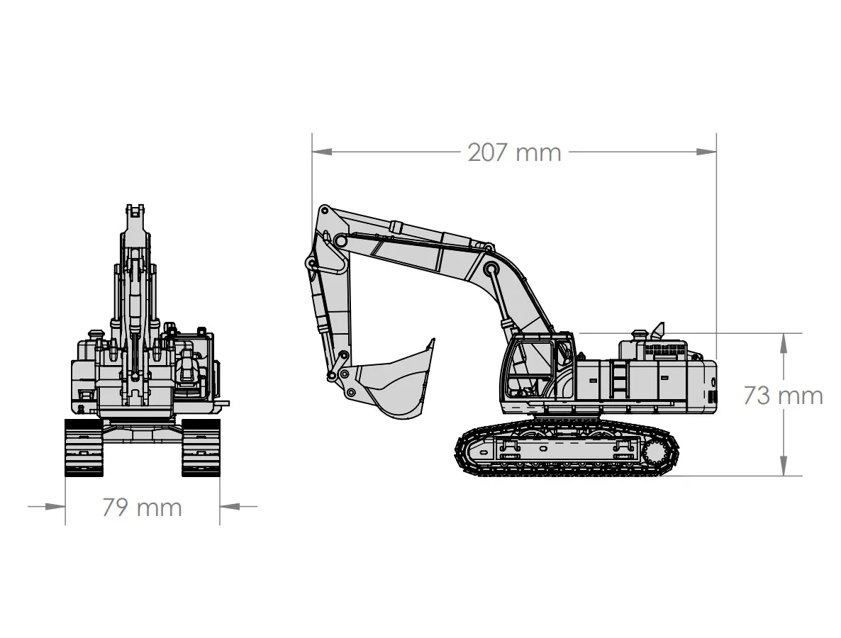 Tracked Excavator view 2