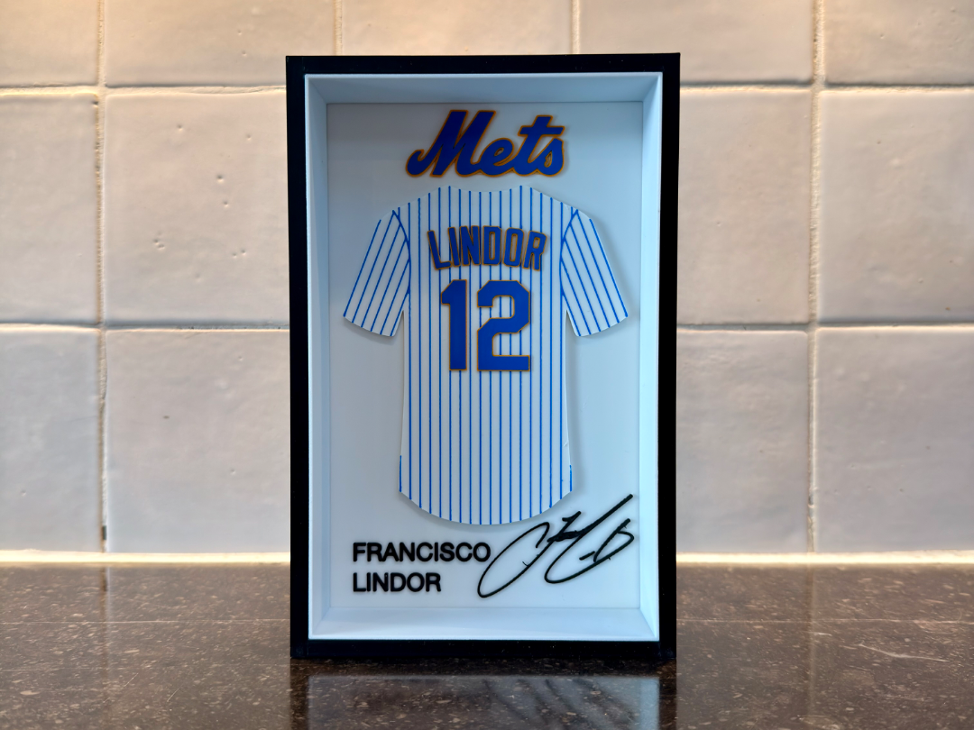 Francisco Lindor - New York Mets - Jersey Frame