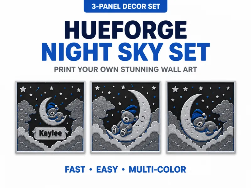 Personalised Kids Hue Forge Bear Moon