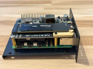 Raspberry Pi 5 Waveshare PoE M.2 HAT+ Key Holder 