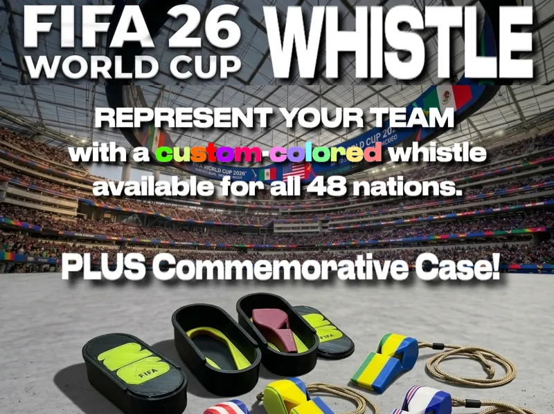 FIFA World Cup Lanyard Whistle Commemorative Case