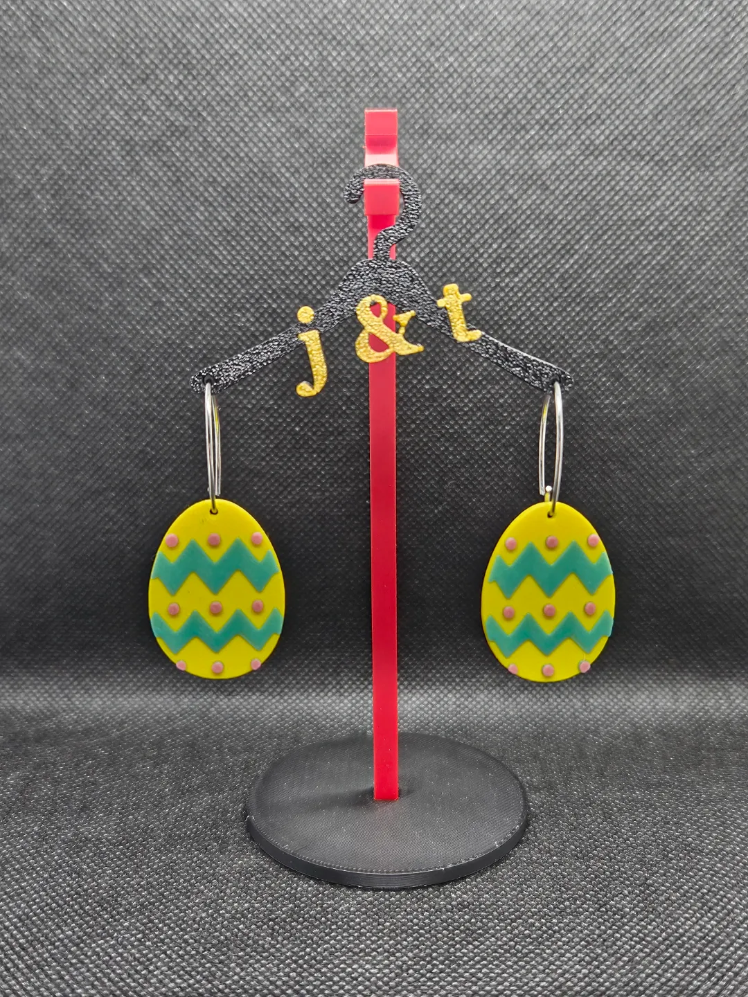 Easter Egg earrings view 2