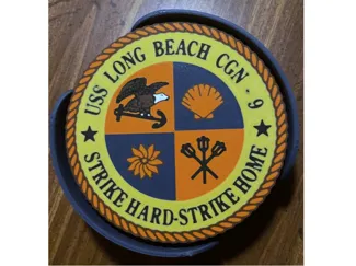 Drink Coaster - USS Long Beach (CGN-9) 