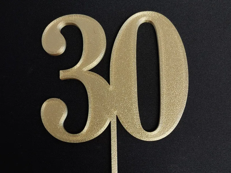 30 cake topper