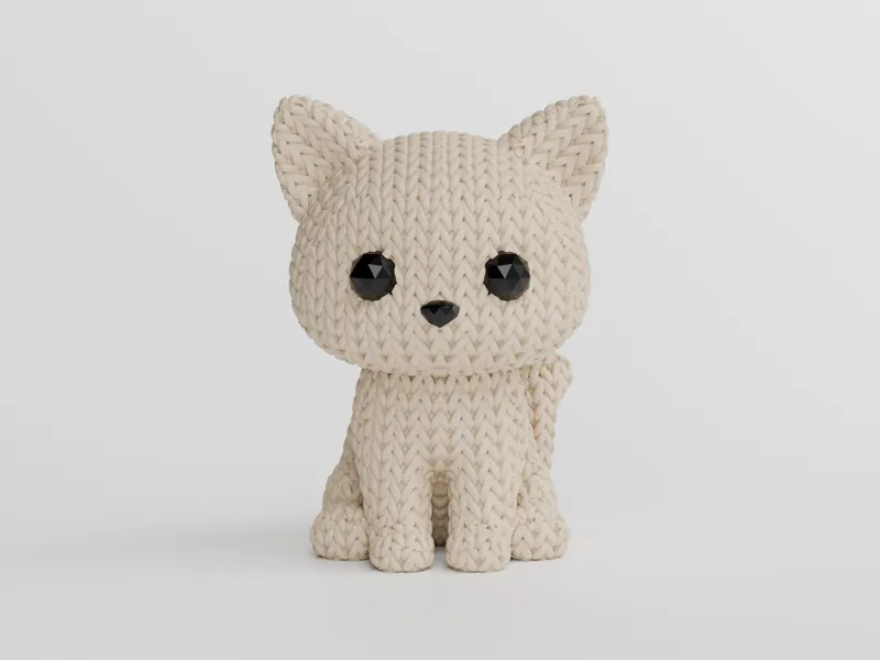 Knitted Cat