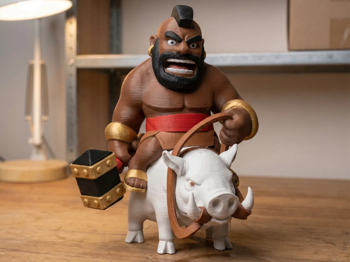 Hog Rider Render Hog Rider – Kostenloses 3D-Druckmodell – MakerWorld