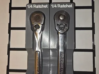 Gridfinity 1/4 drive Craftsman Ratchet holder