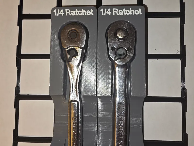 Gridfinity 1/4 drive Craftsman Ratchet holder