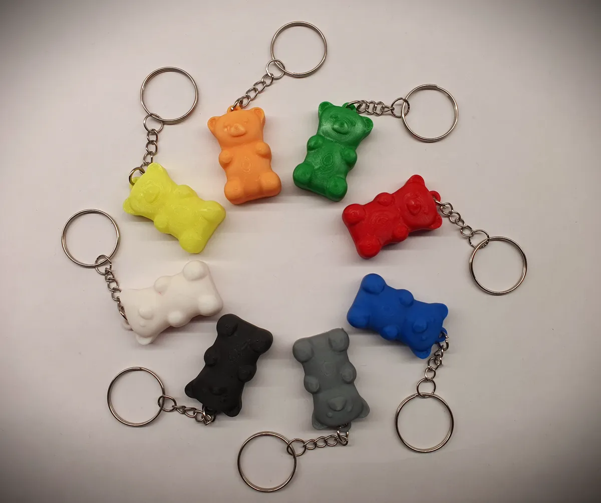 Gummy bear keychain by Rober7Crow MakerWorld: Download Free 3D Models - 3D model önizlemesi