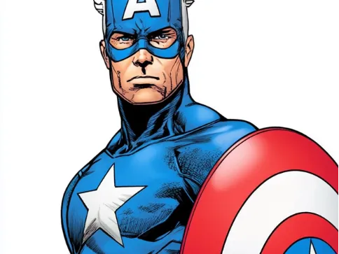 Captain America Bookmark - Hueforge