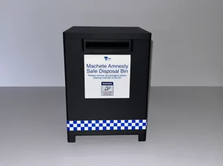 Machete Amnesty Bin Money Box
