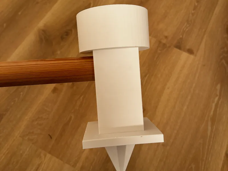 Chicken stick holder + food/water container