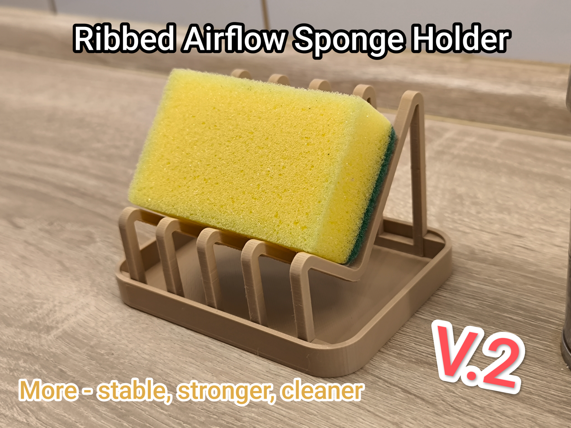 Ribbed Airflow Sponge Holder V.2