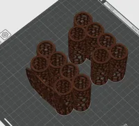 Set mit und ohne Plattform 0.2mm layer, 4 walls, 10% infill