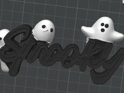Spooky halloween sign