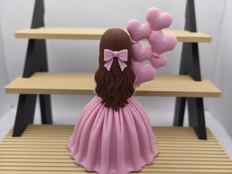 girl with balloons