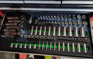 Metric socket drawer organizer