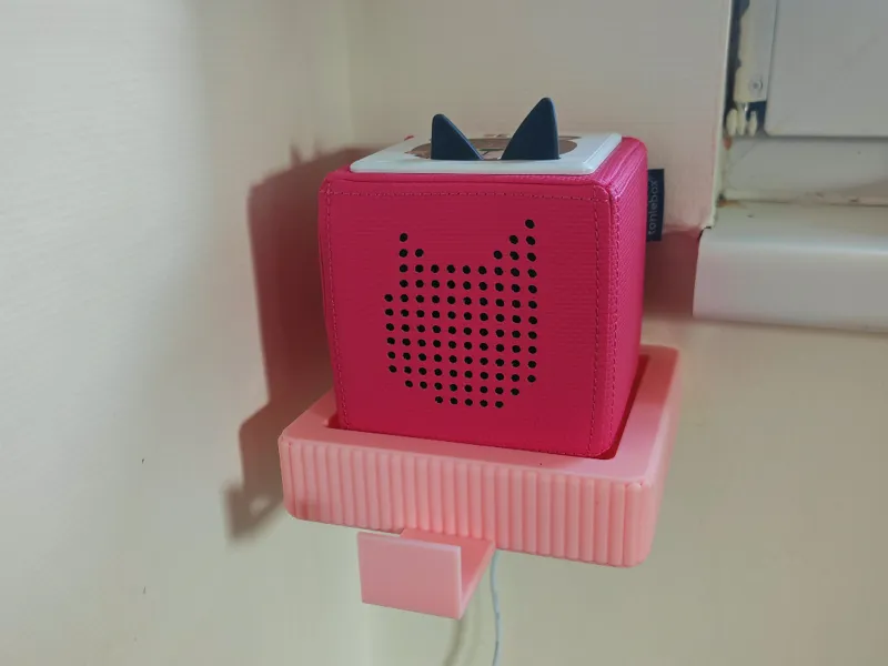 Tonie Box Wandhalterung ohne sichtbare Schraube