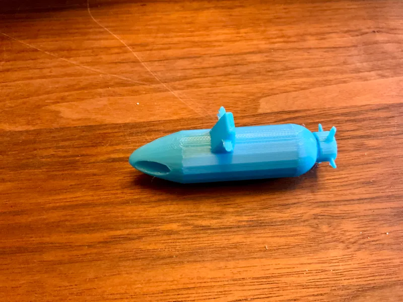 Submarine With Torpedo Holders