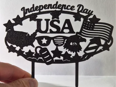 Independence Day 4 july topper cake