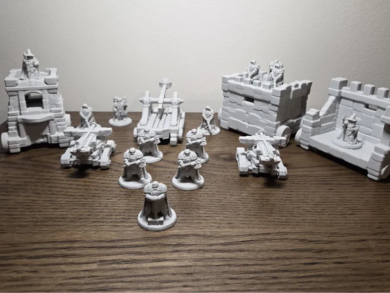 Dwarven Siege Pack – 5 War Machines DnD terrain