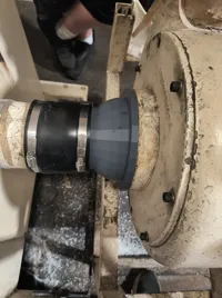 158mm bottom, 114mm top pipe adapter