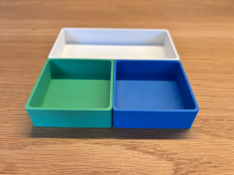 Basic organizer storage boxes