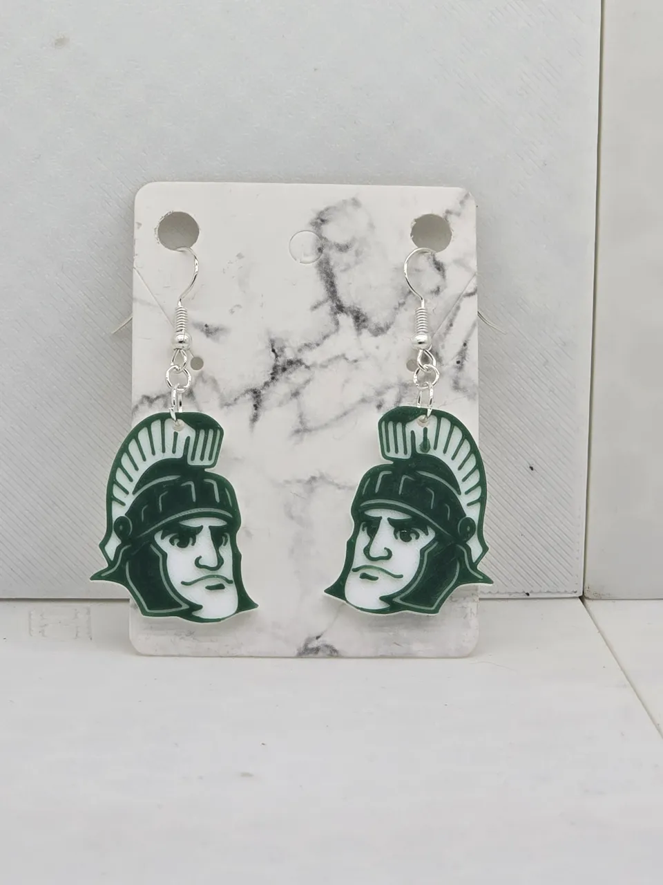 Michigan State University Earrings view 2