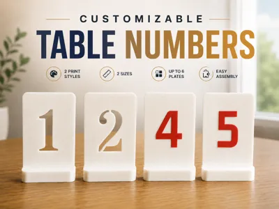 Customizable Table Numbers